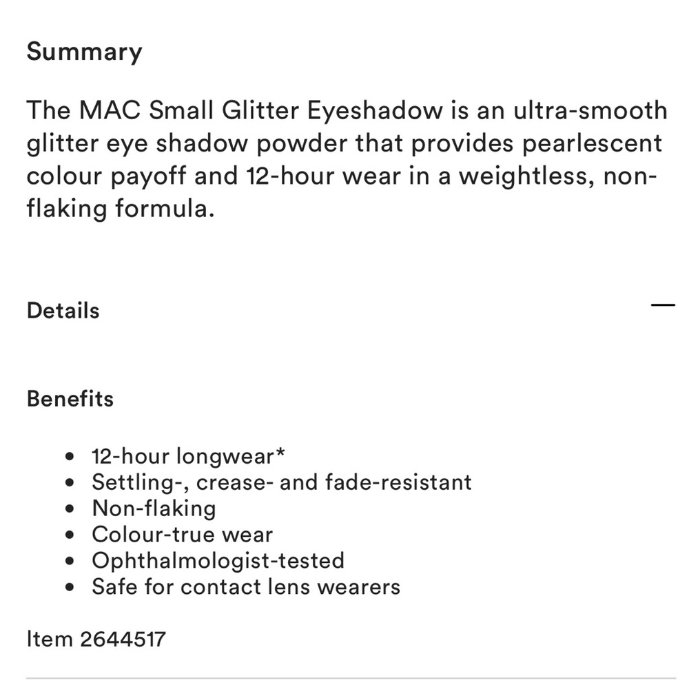 MAC ‘SHE SPARKLES’ Glitter Eyeshadow - Picture 7 of 8